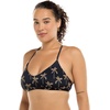 image:imageSmoothies Ruth Solid Fixed Triangle Bikini Top Swimsuit with Adjustable Tie Back DetailCayman Palm Print