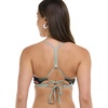 image:imageSmoothies Ruth Solid Fixed Triangle Bikini Top Swimsuit with Adjustable Tie Back DetailDreamy FloralStripe Reversible