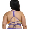 image:imageSmoothies Ruth Solid Fixed Triangle Bikini Top Swimsuit with Adjustable Tie Back DetailHarmony Colorblock