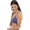 image:imageSmoothies Ruth Solid Fixed Triangle Bikini Top Swimsuit with Adjustable Tie Back DetailIris Blue