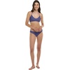 image:imageSmoothies Ruth Solid Fixed Triangle Bikini Top Swimsuit with Adjustable Tie Back DetailIris Blue