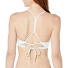image:imageSmoothies Ruth Solid Fixed Triangle Bikini Top Swimsuit with Adjustable Tie Back DetailSnow