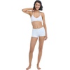 image:imageSmoothies Ruth Solid Fixed Triangle Bikini Top Swimsuit with Adjustable Tie Back DetailSnow