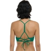 image:imageSmoothies Ruth Solid Fixed Triangle Bikini Top Swimsuit with Adjustable Tie Back DetailViridian Green