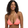 image:imageBody Glove Womens Smoothies DITA Solid Slider Triangle Bikini Top SwimsuitCoral