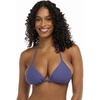 image:imageBody Glove Womens Smoothies DITA Solid Slider Triangle Bikini Top SwimsuitIris Blue