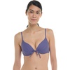 image:imageBody Glove Womens Smoothies Greta Solid Molded Cup Underwire Push Up Bikini TopIris Blue