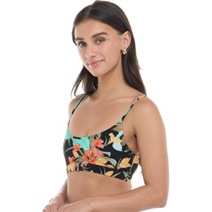 image:imageBody Glove Womens ARO Bralette Bikini Top SwimsuitHamoa Black Floral Print