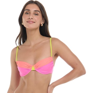 image:imageBody Glove Womens Alice Underwire Bikini Top with Sashtie BackNeon Color Block