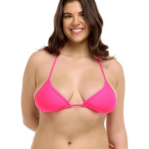 image:imageBody Glove Womens Smoothies DITA Solid Slider Triangle Bikini Top SwimsuitBubble Gum