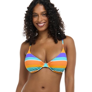 image:imageBody Glove Womens Solo Underwire Bikini Top Swimsuit with Adjustable 2Way Back DetailHarmony Colorblock