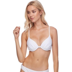 image:imageBody Glove Womens Standard Smoothies Greta Solid Molded Cup Underwire Push Up Bikini TopSnow