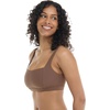 image:imageBody Glove Womens EDI Cup Bikini Top Swimsuit with Adjustable Laceup Back and Wide Underbust Band for SupportLatte