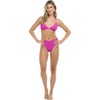 image:imageBody Glove Womens Evelyn Fixed Triangle Halter Bikini Top Swimsuit with 2Way BackBikini TopFucshia Ibiza Rib