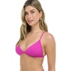 image:imageBody Glove Womens Evelyn Fixed Triangle Halter Bikini Top Swimsuit with 2Way BackBikini TopFucshia Ibiza Rib
