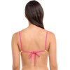 image:imageBody Glove Womens Evelyn Fixed Triangle Halter Bikini Top Swimsuit with 2Way BackBikini TopKingfisher Colorblock