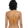 image:imageBody Glove Womens Evelyn Fixed Triangle Halter Bikini Top Swimsuit with 2Way BackBikini TopMaritime Stripe