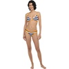 image:imageBody Glove Womens Evelyn Fixed Triangle Halter Bikini Top Swimsuit with 2Way BackBikini TopMaritime Stripe