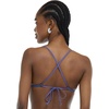 image:imageBody Glove Womens Evelyn Fixed Triangle Halter Bikini Top Swimsuit with 2Way BackBikini TopWhite Colorblock