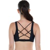 image:imageBody Glove Womens Star Support CrossOver Sports Bra Swimsuit Top with Multi Strap BackBlack