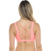 image:imageBody Glove Womens Star Support CrossOver Sports Bra Swimsuit Top with Multi Strap BackCoral