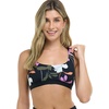 image:imageBody Glove Womens Star Support CrossOver Sports Bra Swimsuit Top with Multi Strap BackDreamy Floral