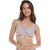 image:imageBody Glove Womens Star Support CrossOver Sports Bra Swimsuit Top with Multi Strap BackEstella Multi Floral