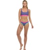 image:imageBody Glove Womens Star Support CrossOver Sports Bra Swimsuit Top with Multi Strap BackIris Blue Colorblock