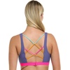 image:imageBody Glove Womens Star Support CrossOver Sports Bra Swimsuit Top with Multi Strap BackIris Blue Colorblock