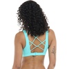 image:imageBody Glove Womens Star Support CrossOver Sports Bra Swimsuit Top with Multi Strap BackSea Mist