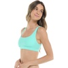 image:imageBody Glove Womens Star Support CrossOver Sports Bra Swimsuit Top with Multi Strap BackSea Mist