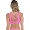 image:imageBody Glove Womens Star Support CrossOver Sports Bra Swimsuit Top with Multi Strap BackSugar Plum