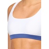 image:imageBody Glove Womens Star Support CrossOver Sports Bra Swimsuit Top with Multi Strap BackWhite Colorblock
