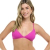 image:imageBody Glove Womens Evelyn Fixed Triangle Halter Bikini Top Swimsuit with 2Way BackBikini TopFucshia Ibiza Rib