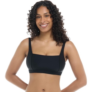 image:imageBody Glove Womens EDI Cup Bikini Top Swimsuit with Adjustable Laceup Back and Wide Underbust Band for SupportBlack