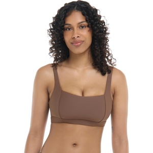 image:imageBody Glove Womens EDI Cup Bikini Top Swimsuit with Adjustable Laceup Back and Wide Underbust Band for SupportLatte