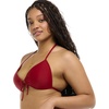image:imageBody Glove Smoothies Baby Love Solid Molded Cup Triangle Push Up Bikini Top SwimsuitCranberry