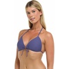 image:imageBody Glove Smoothies Baby Love Solid Molded Cup Triangle Push Up Bikini Top SwimsuitIris Blue