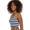 image:imageBody Glove Womens Azelie Crop Bikini Top SwimsuitMaritime Stripe