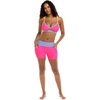 image:imageBody Glove Womens Drew Bikini Top Swimsuit with Adjustable 2Way Back DetailBubble Gum Colorblock
