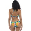 image:imageBody Glove Womens Drew Bikini Top Swimsuit with Adjustable 2Way Back DetailCuracao Tropical