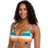 image:imageBody Glove Womens Drew Bikini Top Swimsuit with Adjustable 2Way Back DetailFree Flow Stripe