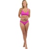 image:imageBody Glove Womens Drew Bikini Top Swimsuit with Adjustable 2Way Back DetailFucshia Ibiza Rib