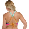 image:imageBody Glove Womens Drew Bikini Top Swimsuit with Adjustable 2Way Back DetailIris Blue Colorblock