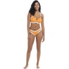 image:imageBody Glove Womens Drew Bikini Top Swimsuit with Adjustable 2Way Back DetailSunny Orange Texture
