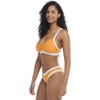 image:imageBody Glove Womens Drew Bikini Top Swimsuit with Adjustable 2Way Back DetailSunny Orange Texture