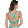 image:imageBody Glove Womens Drew Bikini Top Swimsuit with Adjustable 2Way Back DetailTurquiose Ibiza Rib