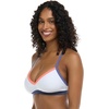 image:imageBody Glove Womens Drew Bikini Top Swimsuit with Adjustable 2Way Back DetailWhite Colorblock