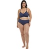 image:imageBody Glove Womens Drew Plus Bikini Top Swimsuit with Adjustable Tie Back Detail Available in Sizes 1x2X3XDusk Ibiza Rib