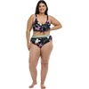 image:imageBody Glove Womens Kate Plus Size Crop Bikini Top Swimsuit with Front Tie Available in Sizes 1x2X3XDreamy Floral